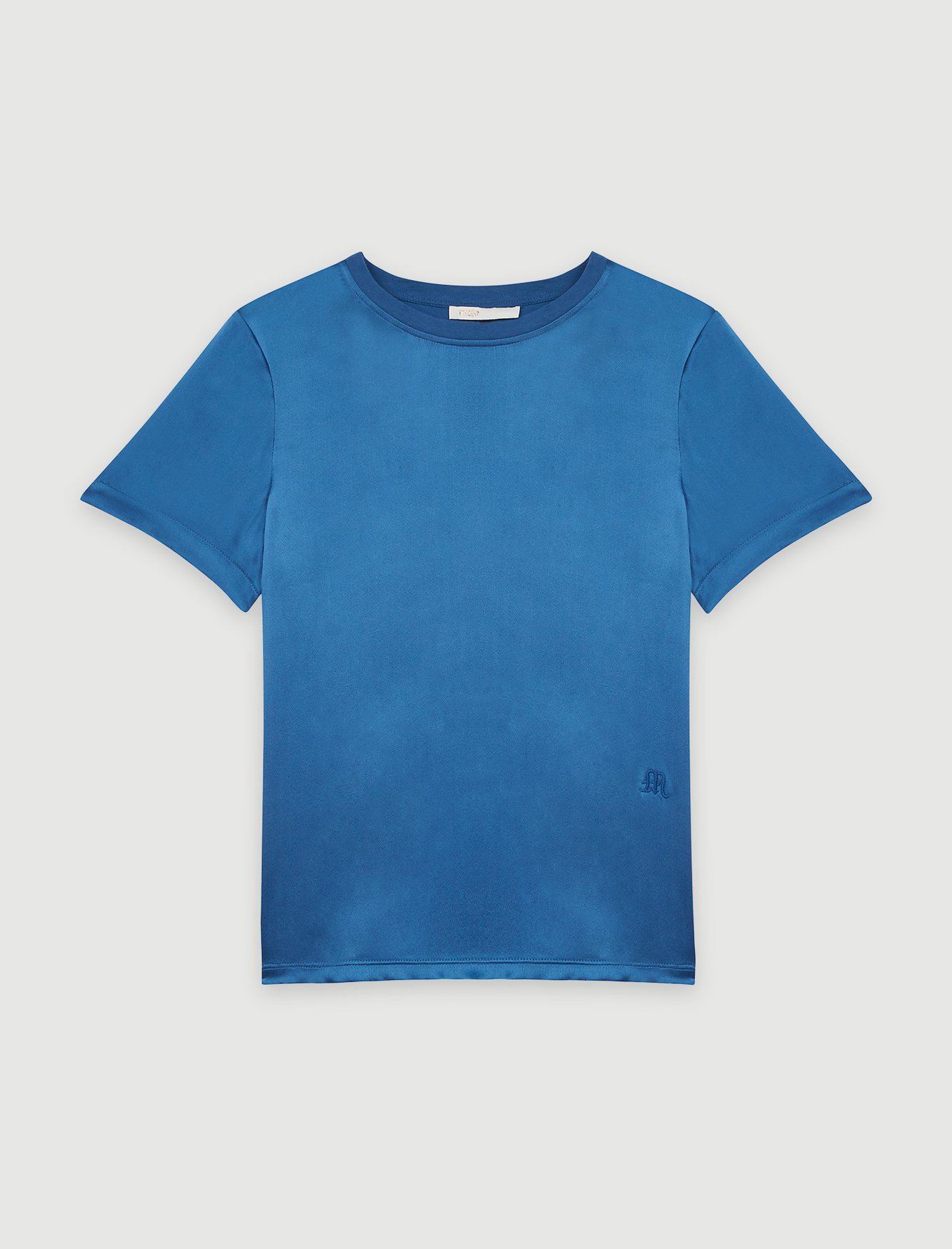 Tee-shirt en mix matières soie et coton Maje seconde main photo 1