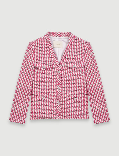 Veste cintrée façon tweed Maje seconde main photo 1