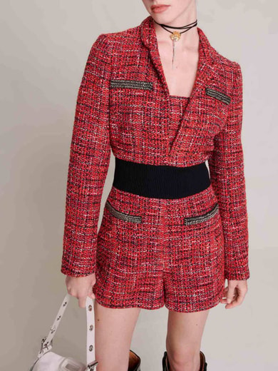 Combishort en tweed Maje seconde main photo 2