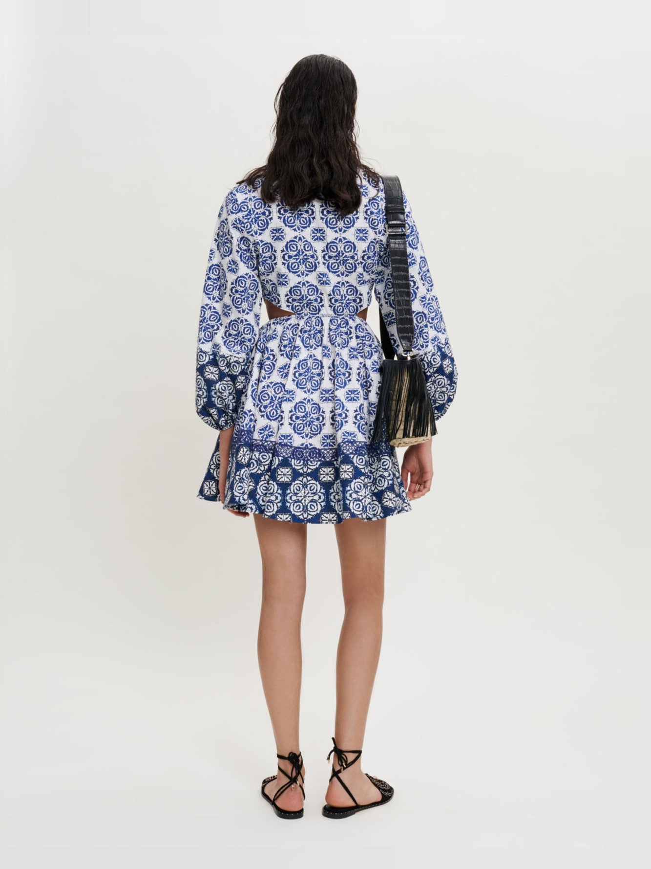 Printed cotton poplin dress Maje second-hand photo 2
