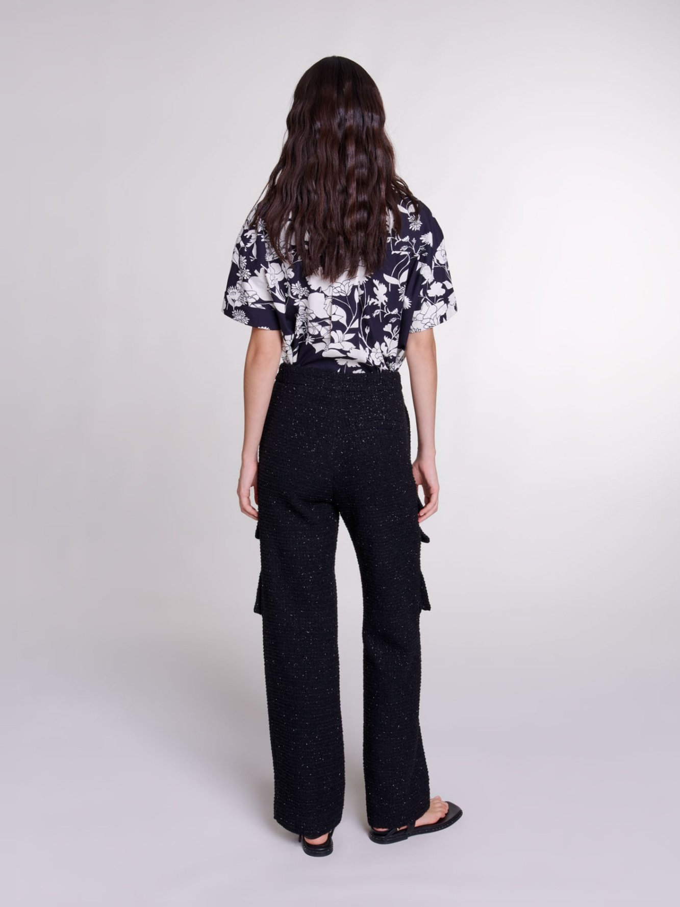 Pantalon en tweed Maje seconde main photo 3