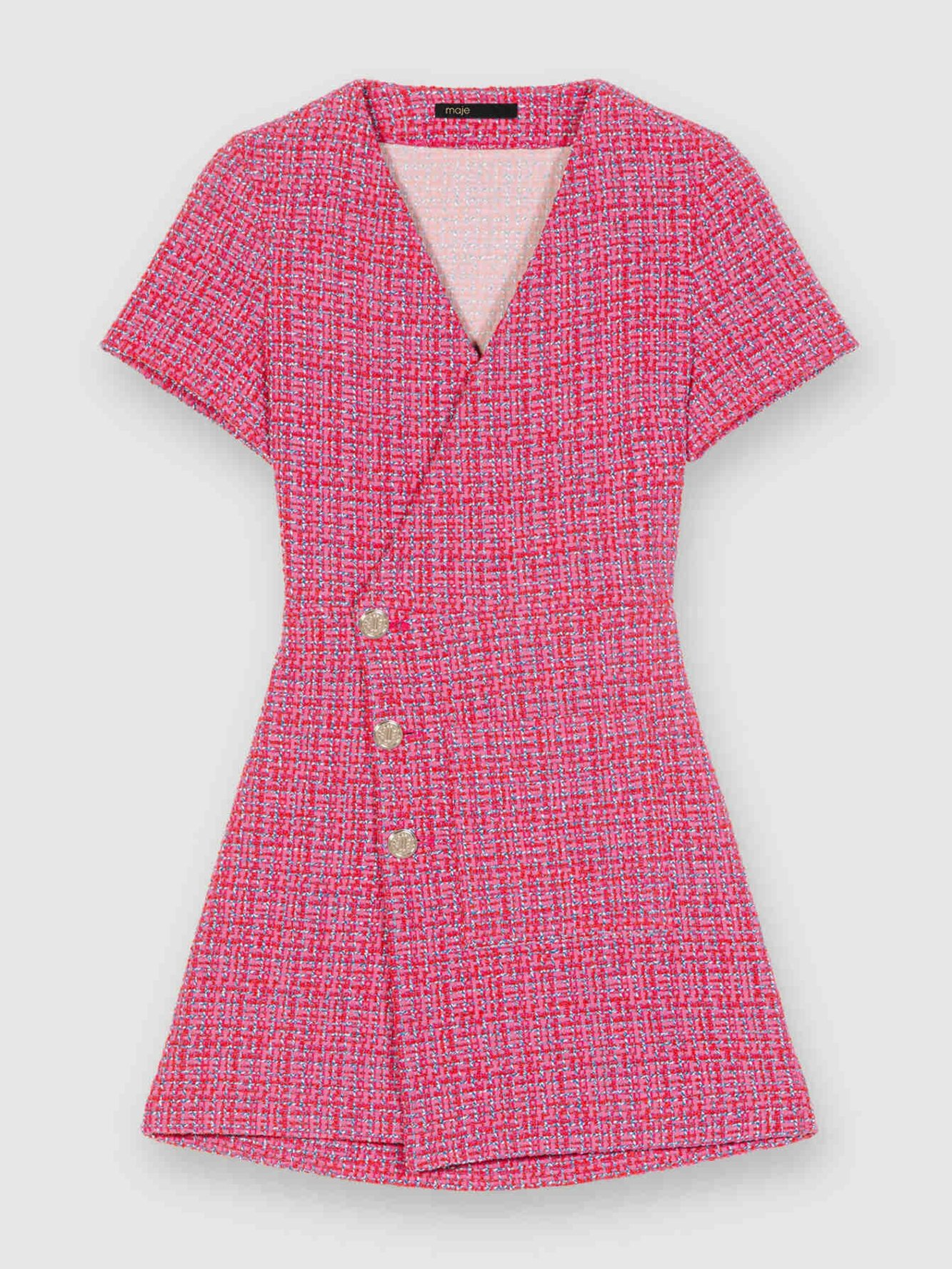 Product photo Open-back tweed short dress number 0