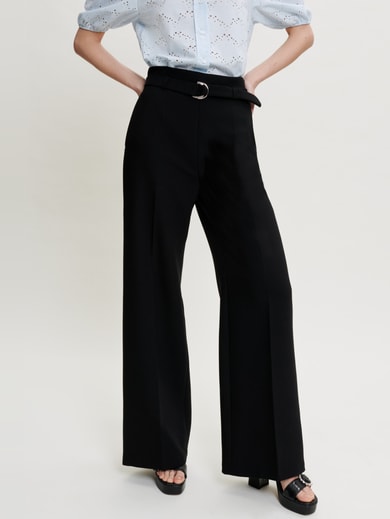 Pantalon large avec ceinture Maje seconde main photo 2