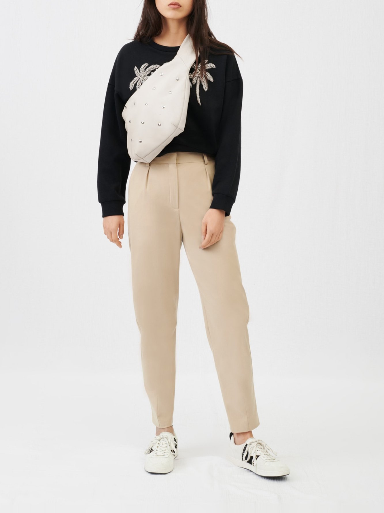 High-waisted suit trousers Maje second-hand photo 5