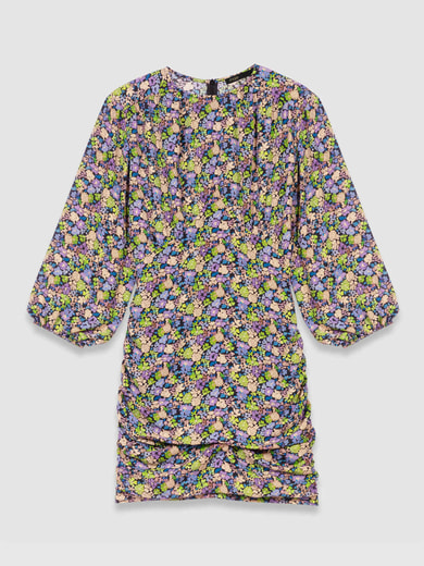 Robe courte à imprimé fleuri Maje seconde main photo 1
