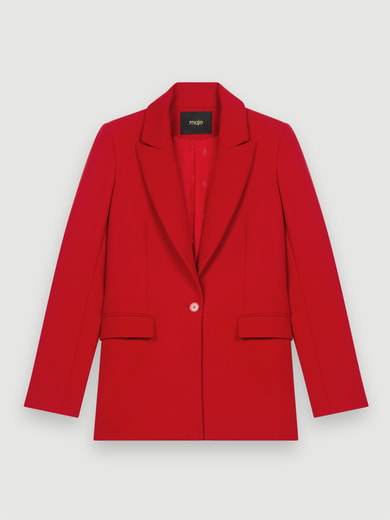 Traje de chaqueta rojo Maje segunda mano photo 1