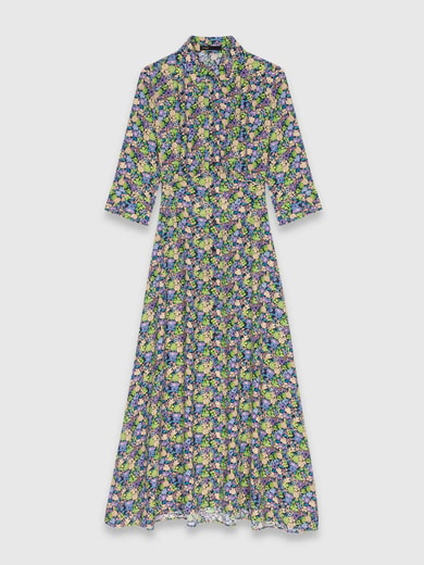 Robe longue fleurie Maje seconde main photo 1