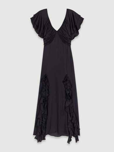 Robe longue dos ouvert Maje seconde main photo 1