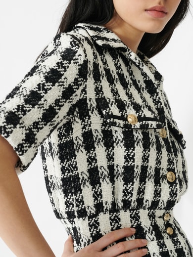 Robe courte façon tweed Maje seconde main photo 2