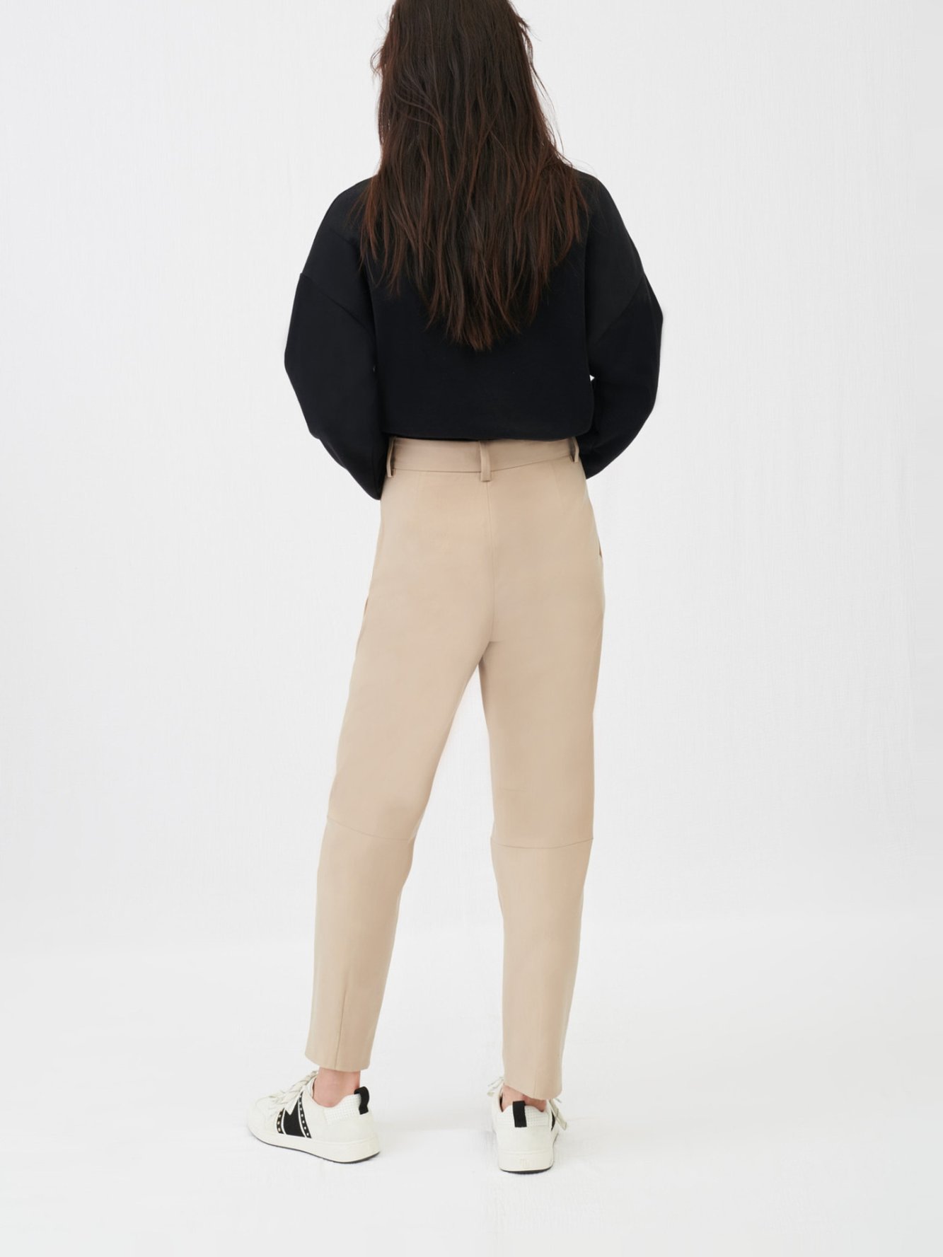High-waisted suit trousers Maje second-hand photo 4