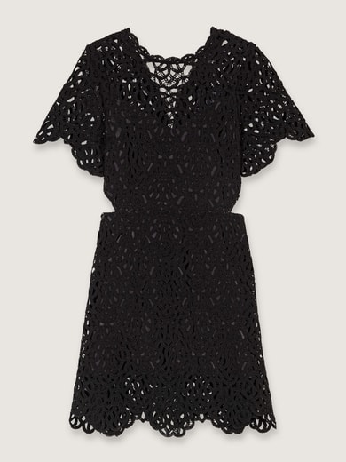 Robe courte en crochet Maje seconde main photo 1