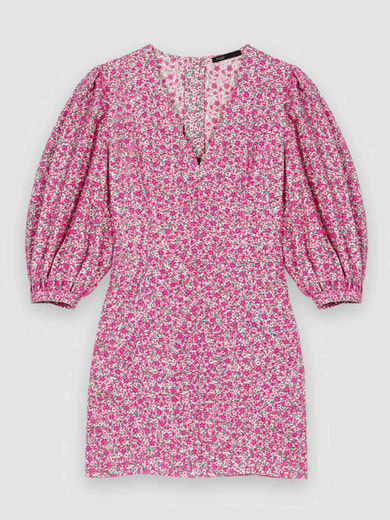 Robe courte à imprimé fleuri Maje seconde main photo 1