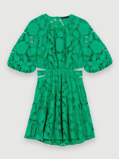 Robe courte en coton brodé Maje seconde main photo 1