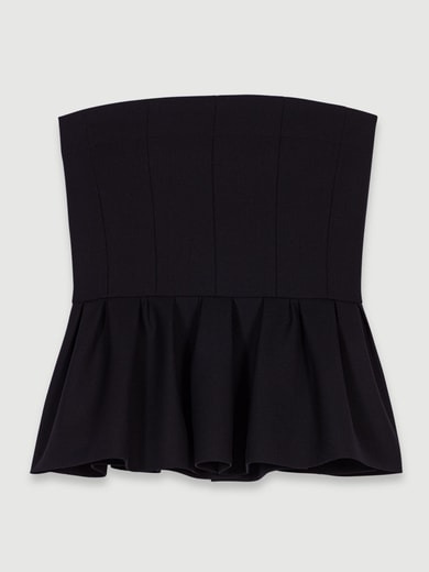 Top bustier à basque Maje seconde main photo 1