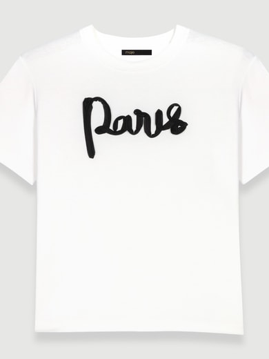 Tee-shirt en coton Maje seconde main photo 1