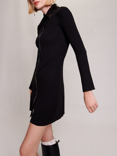 Robe courte en maille Maje seconde main photo 2