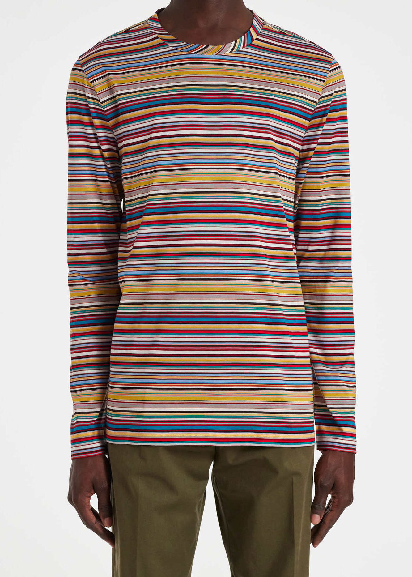 Cotton 'Signature Stripe' Long Sleeve T-Shirt Paul Smith second-hand photo 3