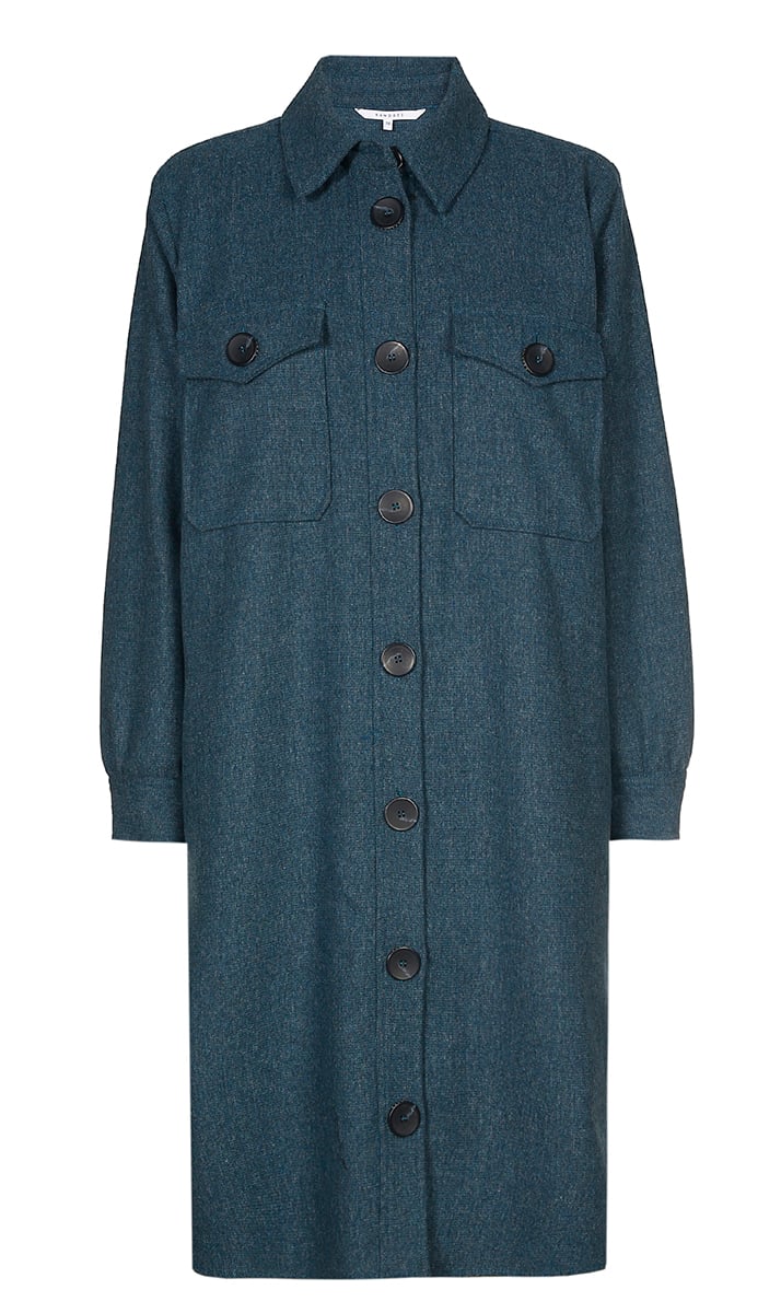 PETROL SHIRT DRESS Xandres tweedehands photo 3