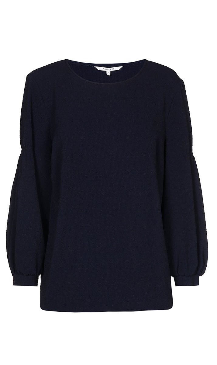 BLOUSE MET RONDE HALS Xandres tweedehands photo 3