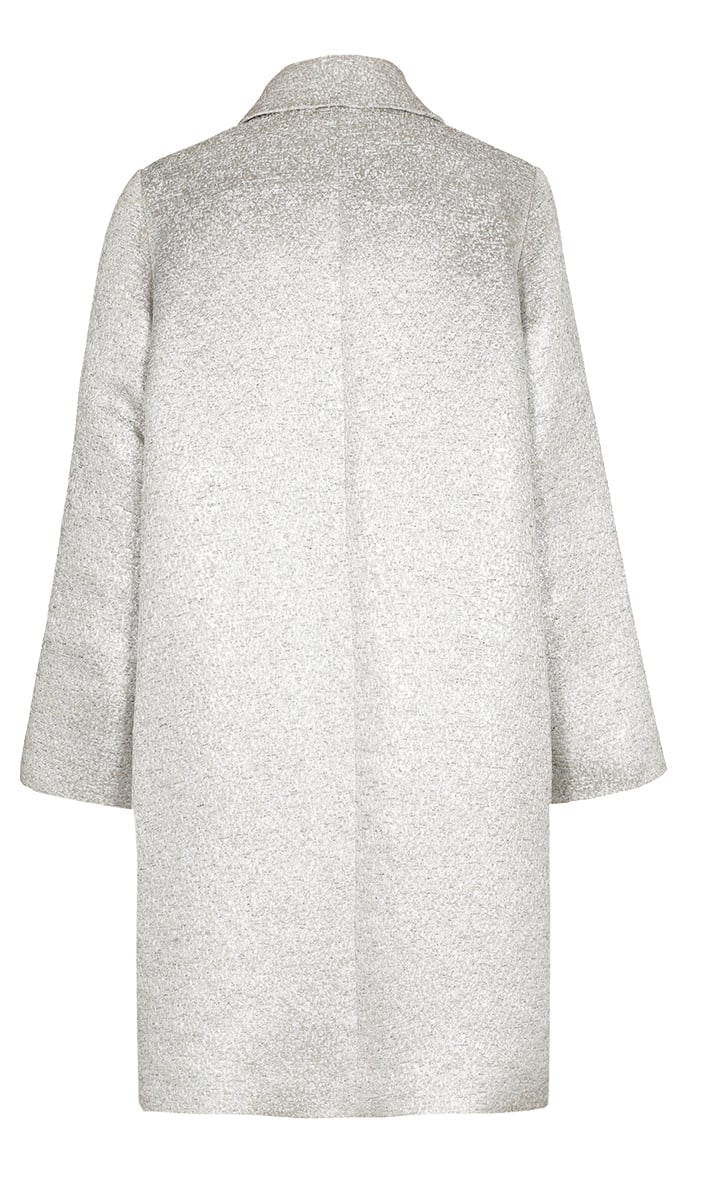 Matelassé cape with hood Xandres second-hand photo 4