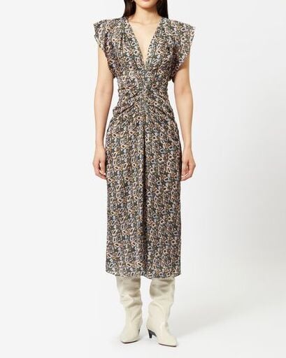 ROBE EN VISCOSE  LYNDSAY ISABEL MARANT seconde main photo 4