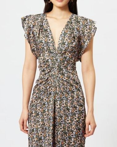 ROBE EN VISCOSE  LYNDSAY ISABEL MARANT seconde main photo 6