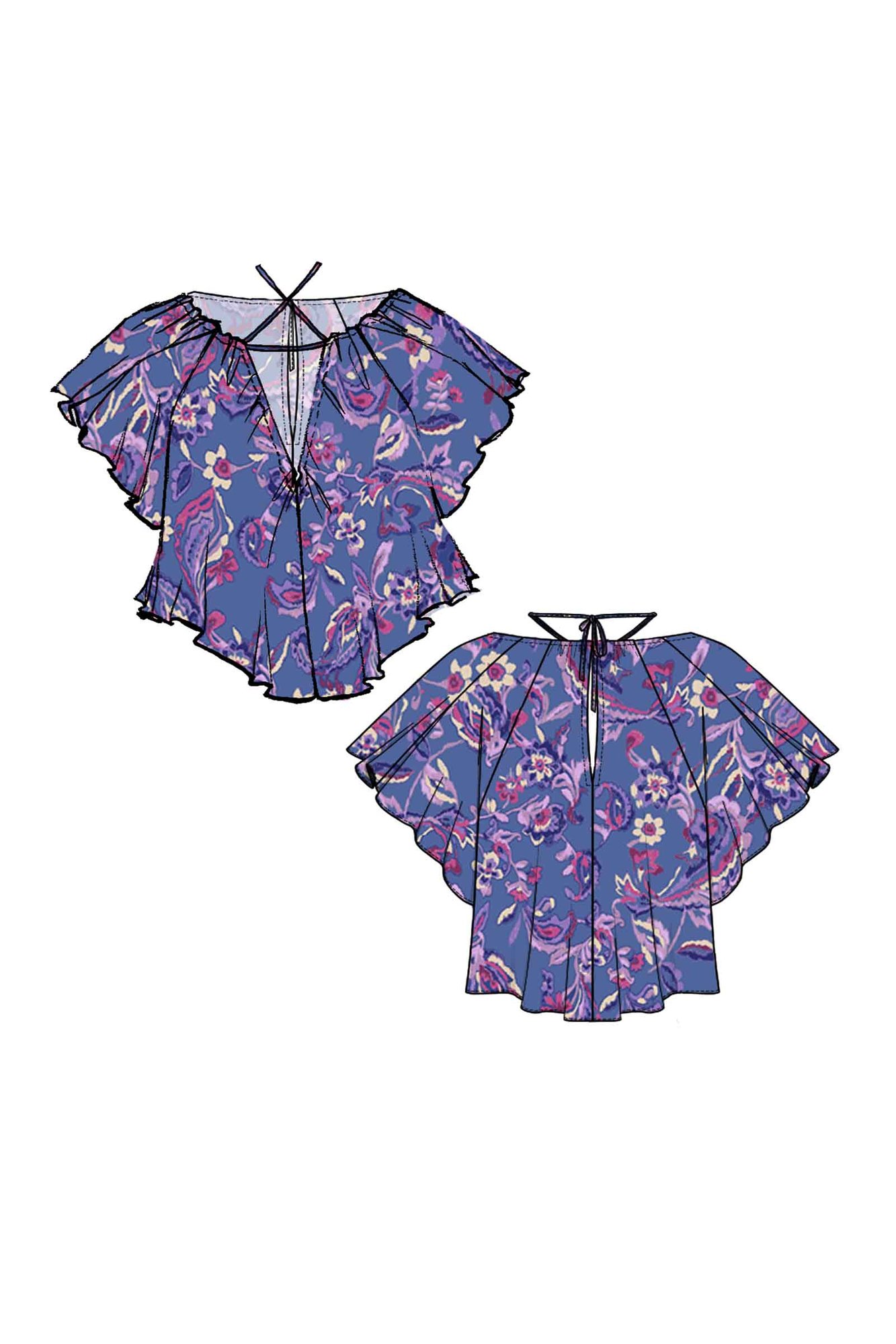 HAUT EN VISCOSE IMPRIMÉ PENELOPE ISABEL MARANT seconde main photo 3