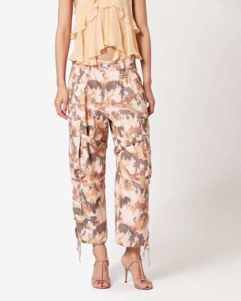 PANTALON EN COTON IMPRIMÉ ELORE ISABEL MARANT seconde main photo 6