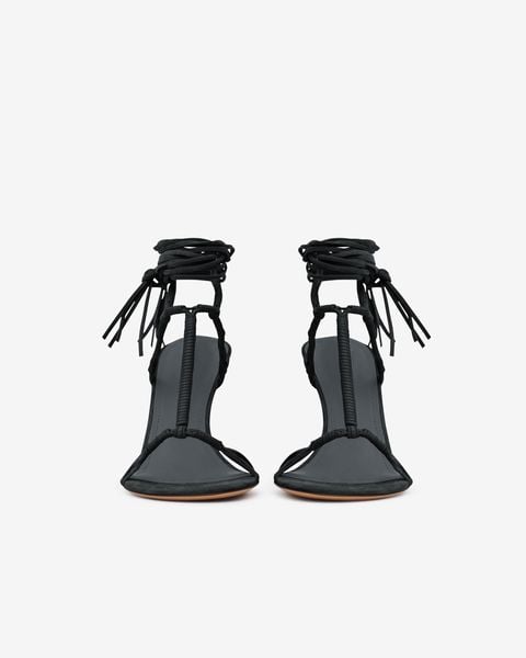 SANDALES EN CUIR VELOURS ARJA ISABEL MARANT seconde main photo 3