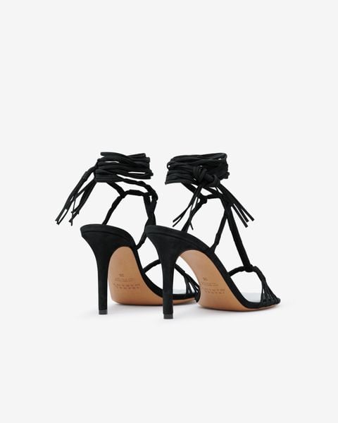 SANDALES EN CUIR VELOURS ARJA ISABEL MARANT seconde main photo 5