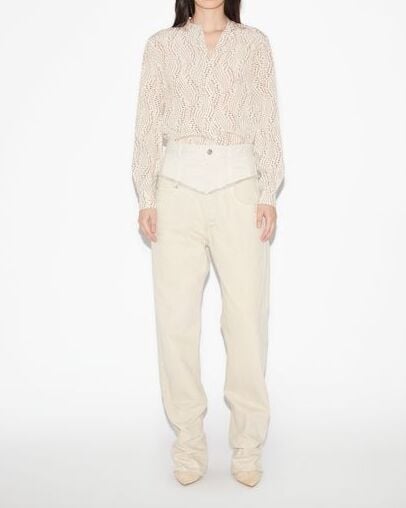 PANTALON EN COTON  NOEMIE ISABEL MARANT seconde main photo 4