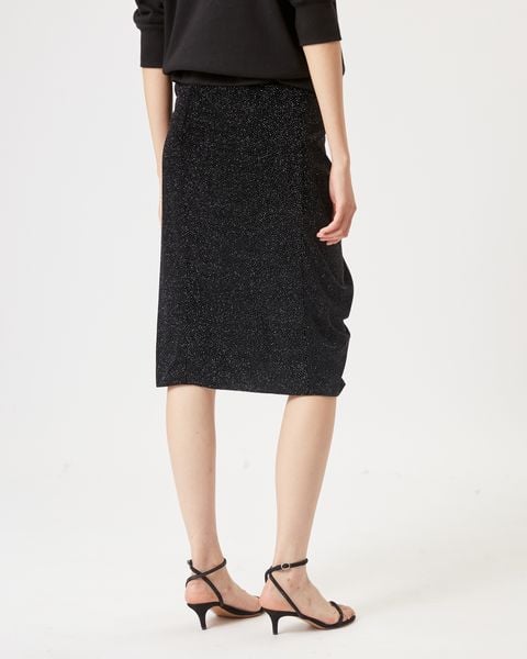 JUPE MIDI EN VELOURS ALYSSA ETOILE seconde main photo 7