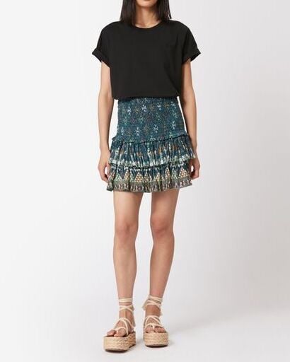 JUPE COURT EN COTON ET LUREX NAOMI ETOILE seconde main photo 4