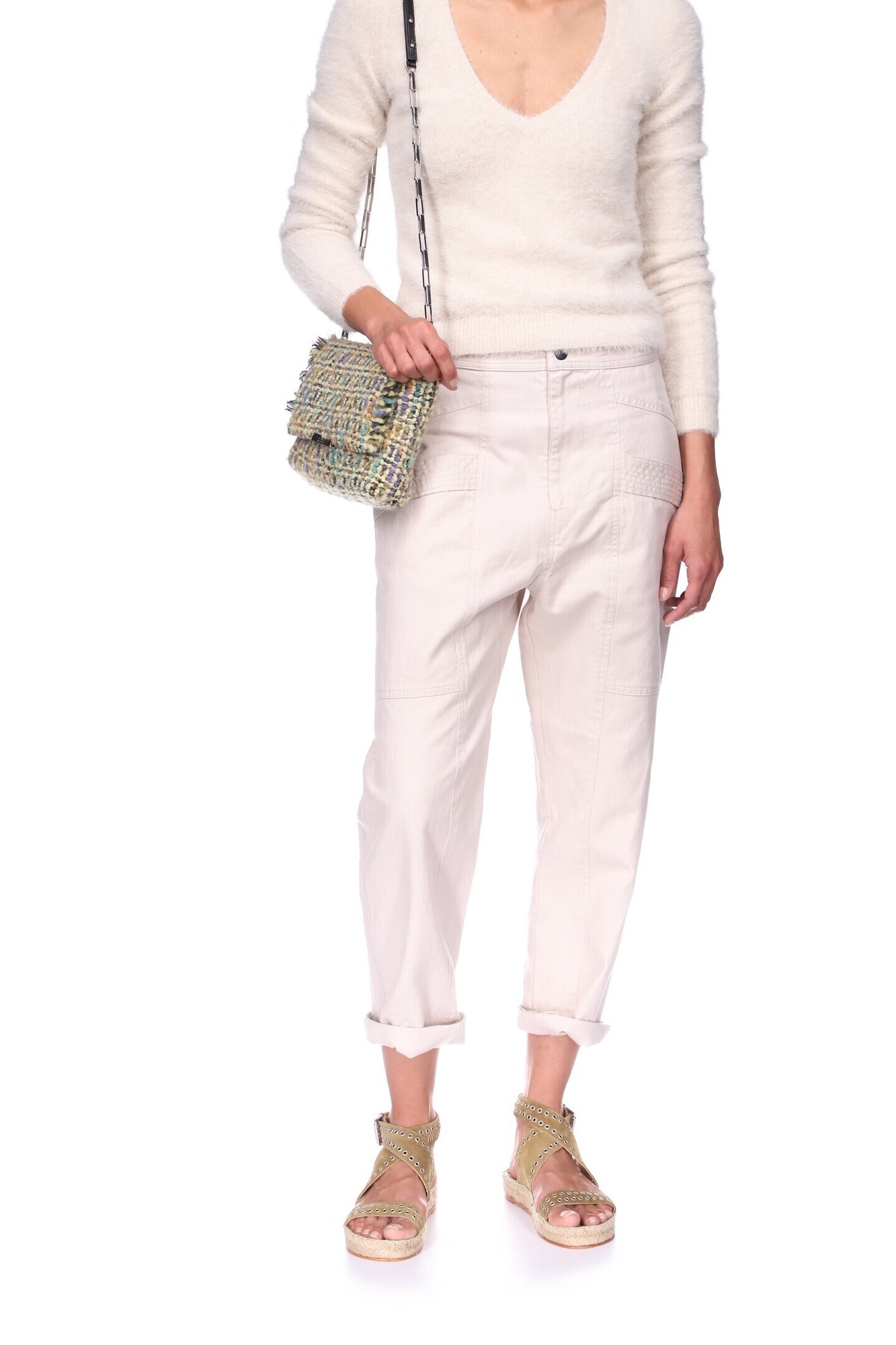 PANTALON EN COTON PANDORE ETOILE seconde main photo 3