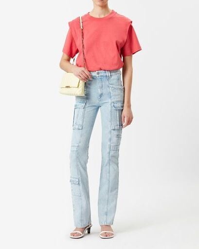 TEE-SHIRT EN COTON ZELITOS ISABEL MARANT seconde main photo 4