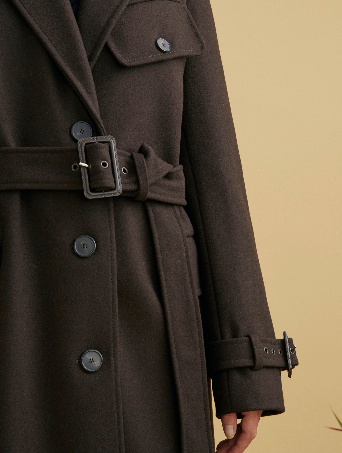 Manteau croisé en lainage Aigle seconde main photo 7