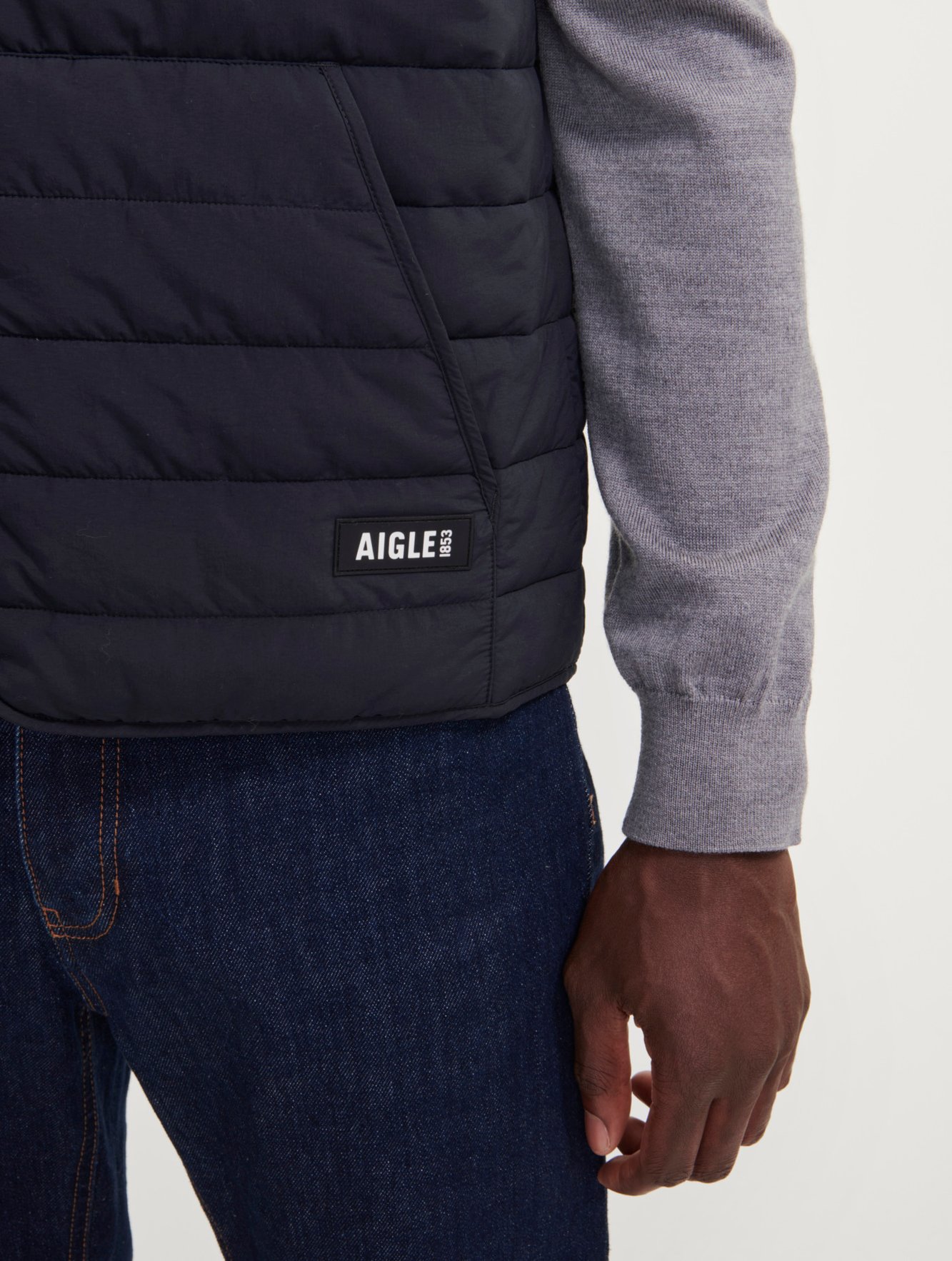 Gilet sans manches court déperlant ouate DUPONT SORONA® Aigle seconde main photo 6