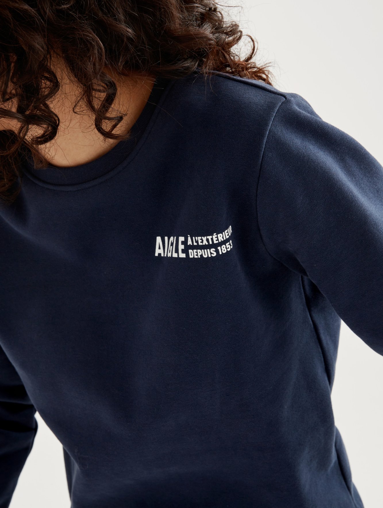 Sweatshirt col rond print Aigle Aigle seconde main photo 7