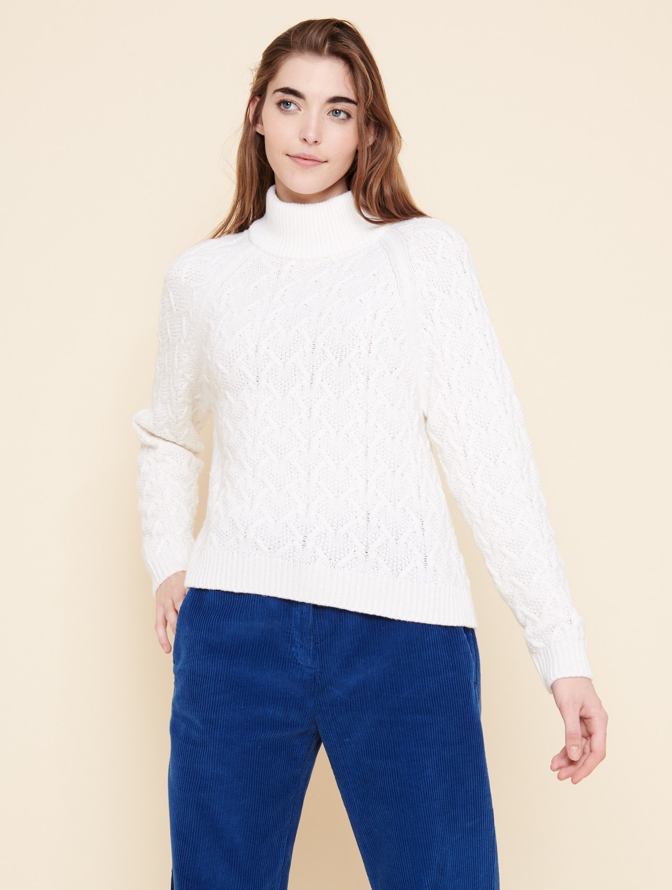 Pull oversize col cheminé Aigle seconde main photo 6