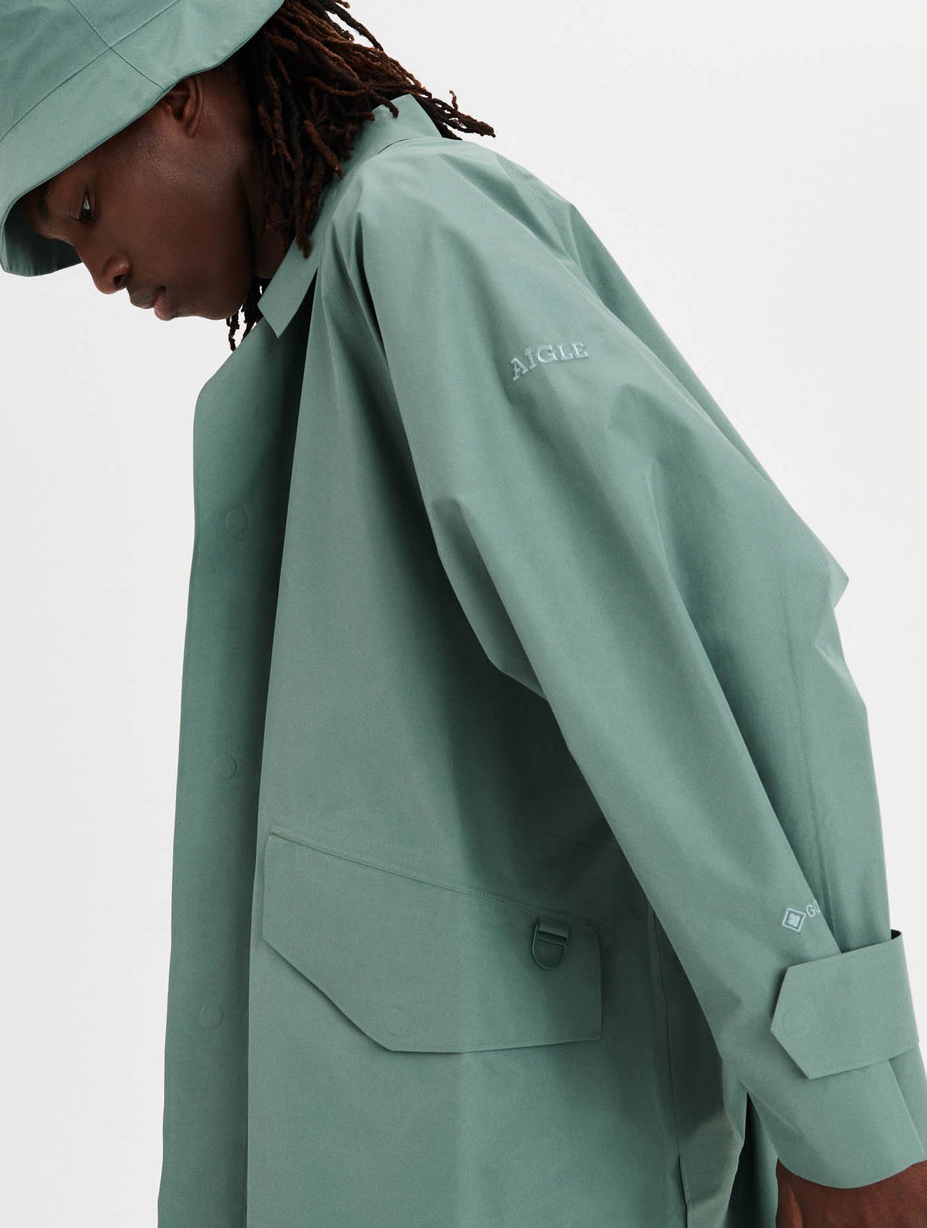 Trench Gore-Tex® moderne oversize Aigle seconde main photo 4