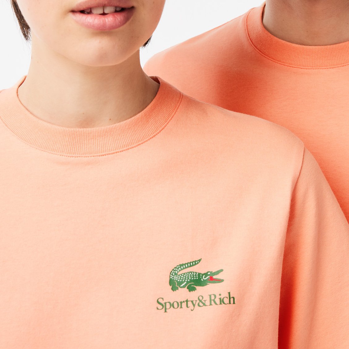 T-shirt Lacoste x Sporty & Rich unisexe Lacoste seconde main photo 3