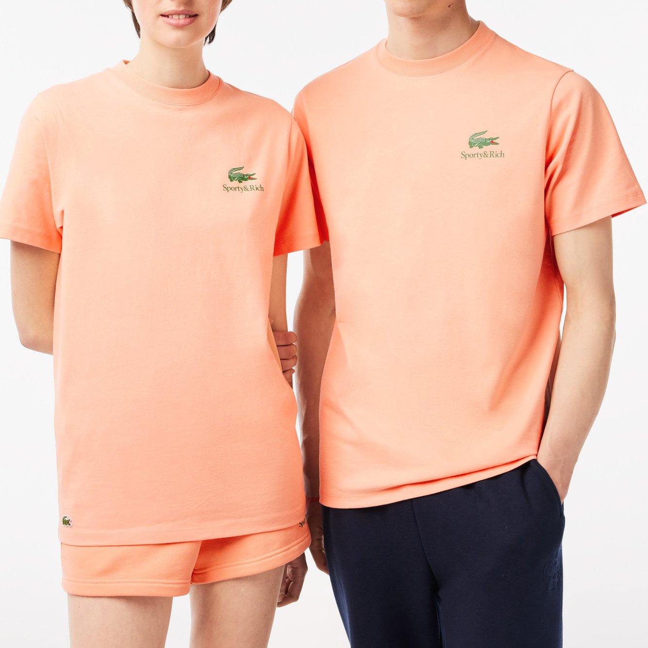T-shirt Lacoste x Sporty & Rich unisexe Lacoste seconde main photo 4