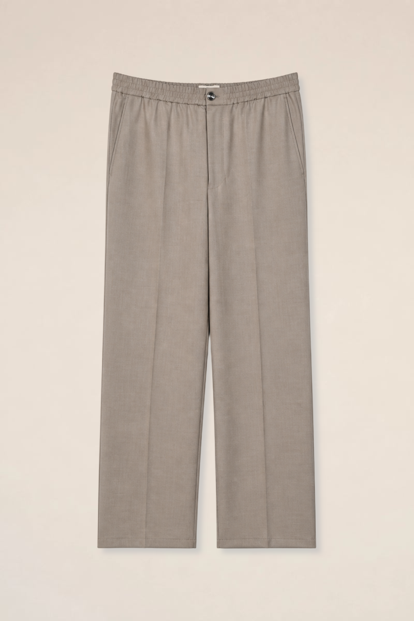 Elasticated waist straight fit trousers Ami second-hand photo 3
