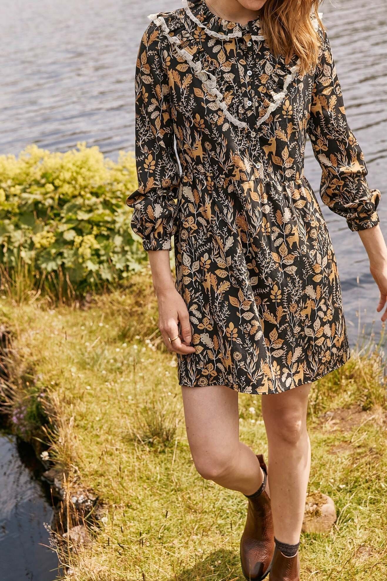 Photo produit ROBE ZORA IMPRIMÉ AUTOMNAL numéro 1